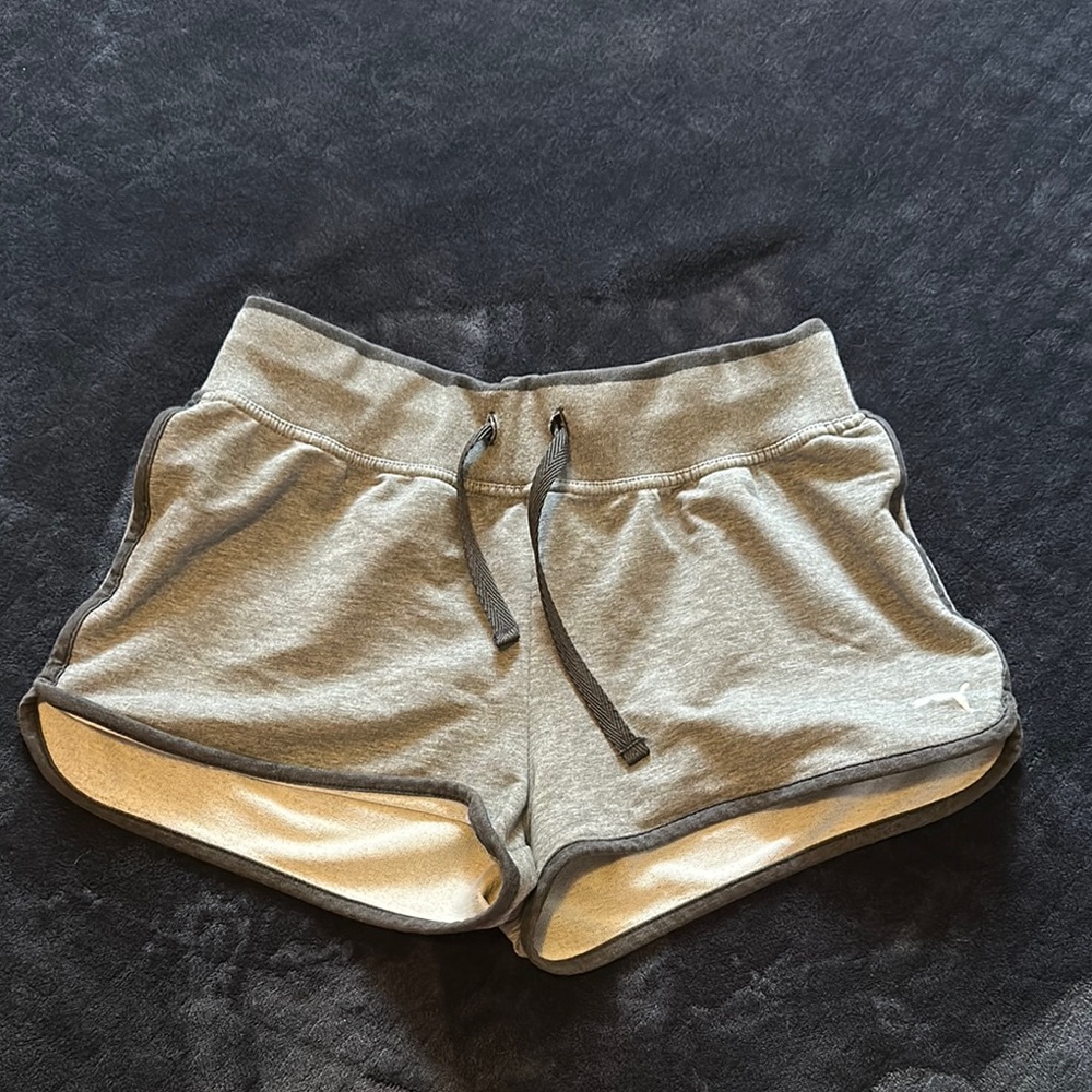 Puma Gray Athletic Shorts with Elastic Waistband